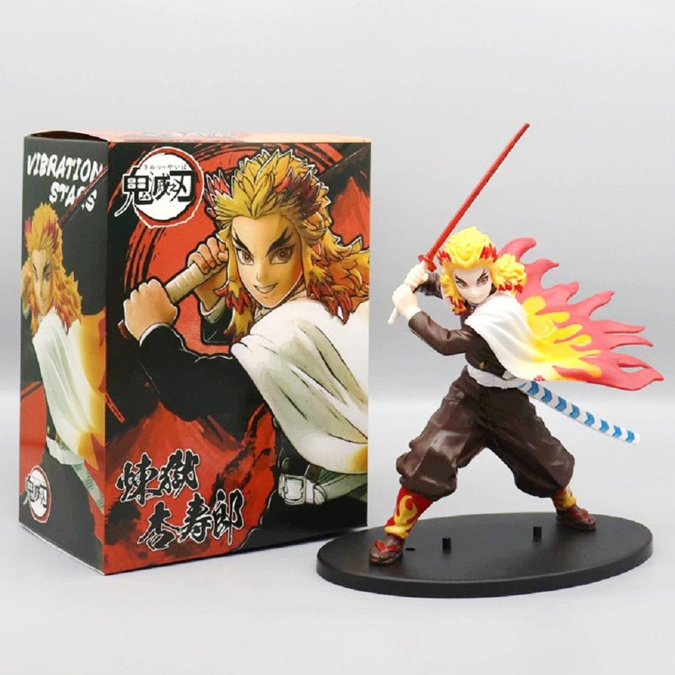 Hot 14-22cm Demon Slayer Anime Figure Tanjirou Agatsuma Zenitsu Kyoujurou Action Figural PVC Model Collection Toy for Kids Gifts