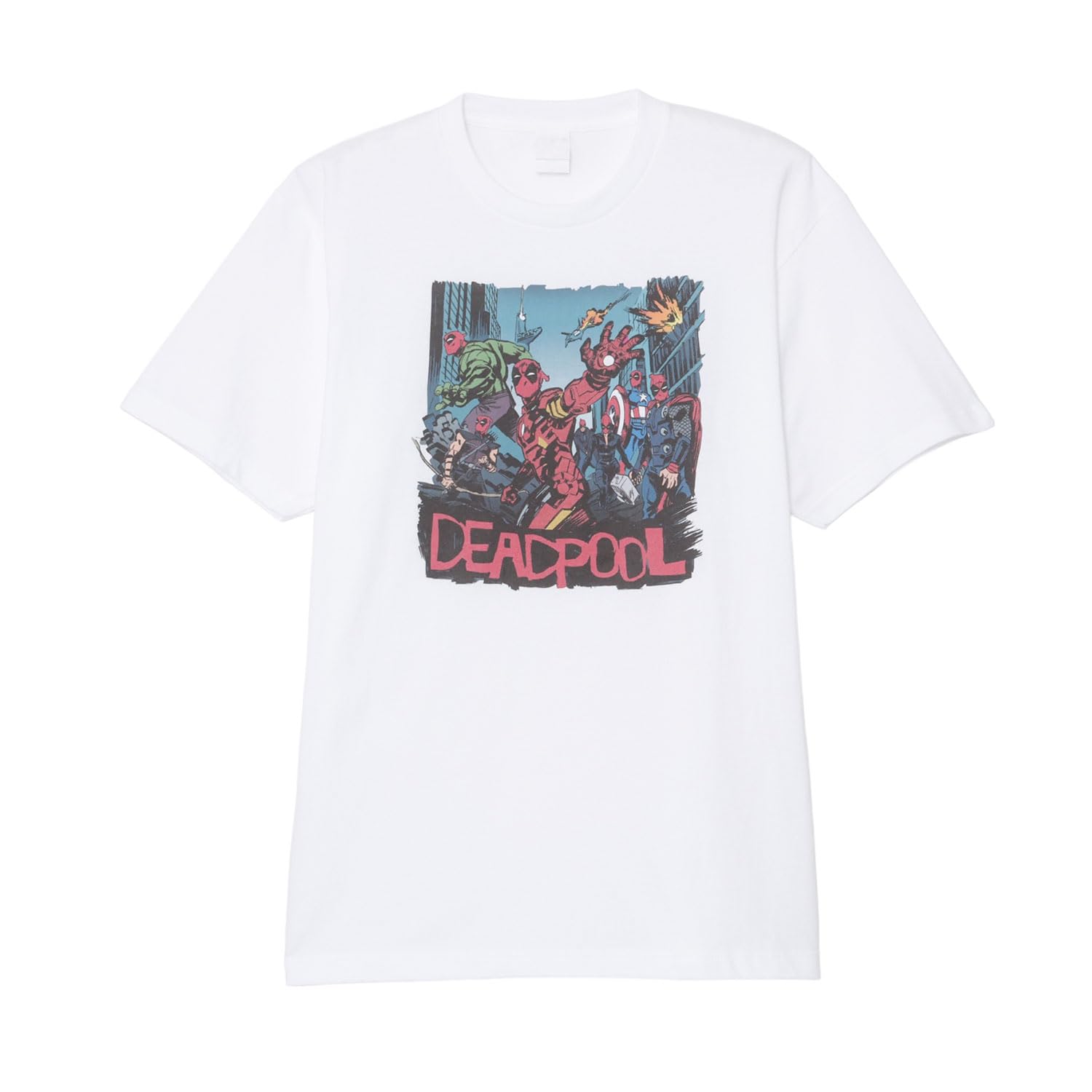 

Small Planet Marvel Deadpool T-Shirt, Assembled White, Size L