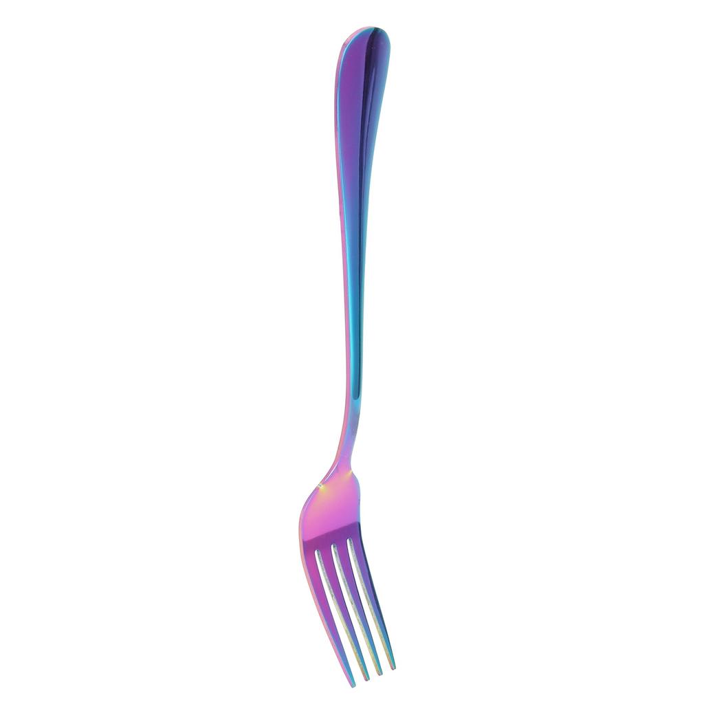 Fork Stainless Steel Western Style Tableware Flatware Suitable for Restaurant Kitchen HomeRainbow Colors
