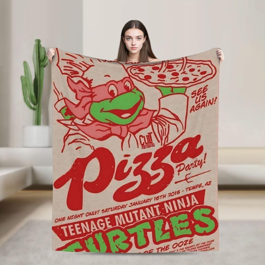 TMNT Durchbruch Flanelldecke Warme Weiche Überwurfdecke für Wohnkultur Reise Muster Tagesdecke Sofa Bettbezug