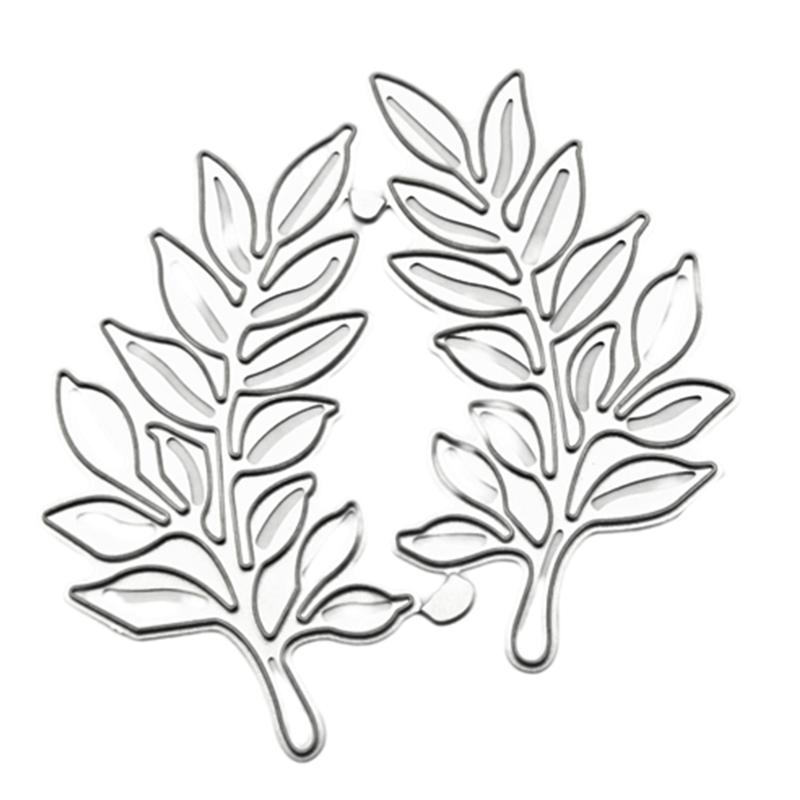 Carbon Steel Leaves Die Cuts, Birthday Leaves Stencils, Birthday Cards Cutting Dies for Scrapbooking Paper Card