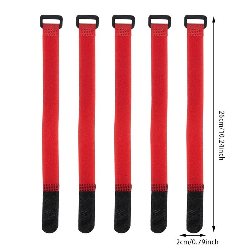 10Pcs/Set Reusable Fishing Rod Tie Holder Strap Suspenders Fastener Hook Loop Cable Cord Tie Belt Fishing Tackle Box Accessories