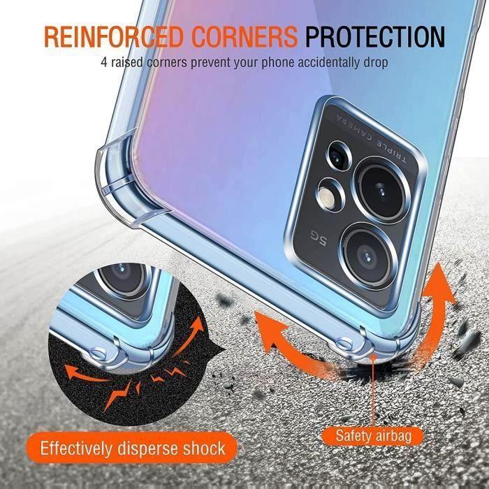 Skyddsskal - E.F.CONNECTION - Vivo Y55 5G - Transparent - Mjukt - Stötsäker 360°-ring