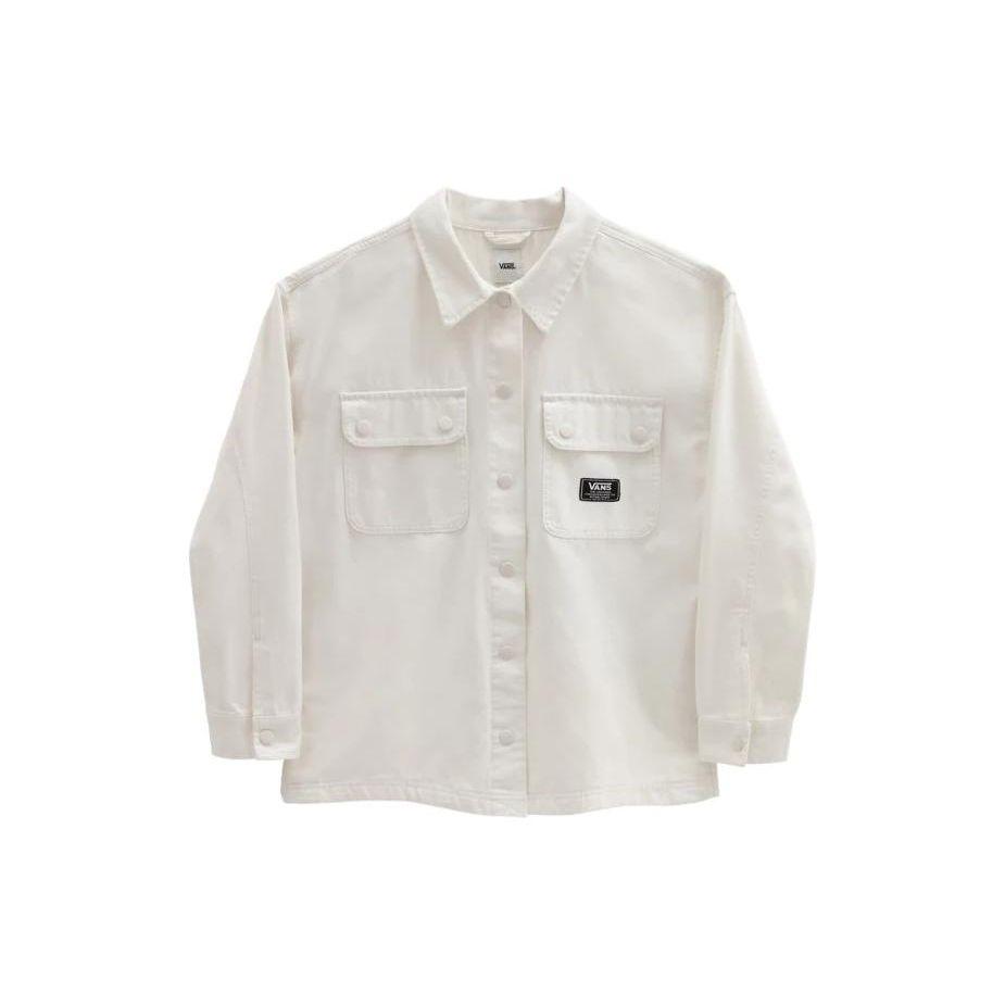 

Vans Однобортная куртка-поло с логотипом для женщин, белая VN0A5LLCFS8 M