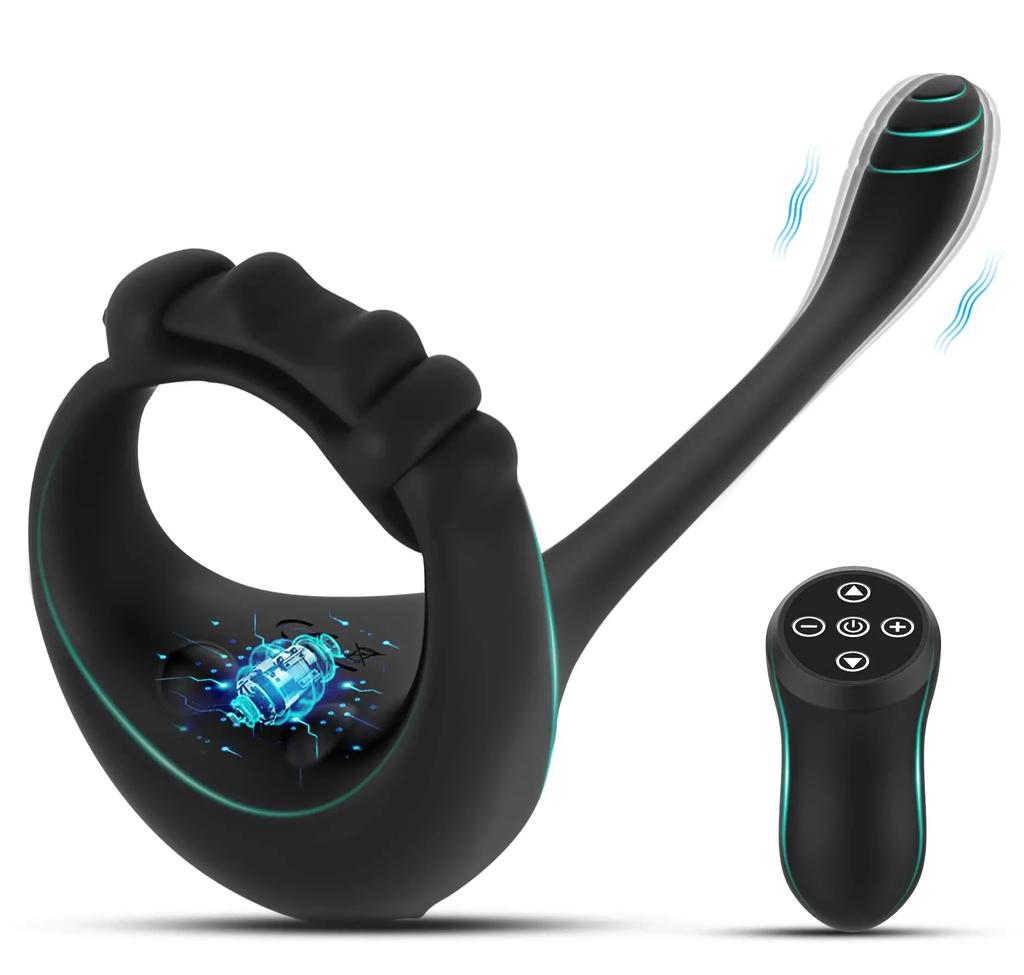 Vibrierender Penisring mit Fernbedienung für Männer mit Bullet 3-in-1-Penisring, verstellbar, Ansu-Stimulator, Sexspielzeug für Erwachsene, für Paare