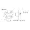 Colier de Strângere Aliaj Aluminiu Rotund Gaură Universală Prindere Arbore Viteză Mare Găuri Centrale 8mm