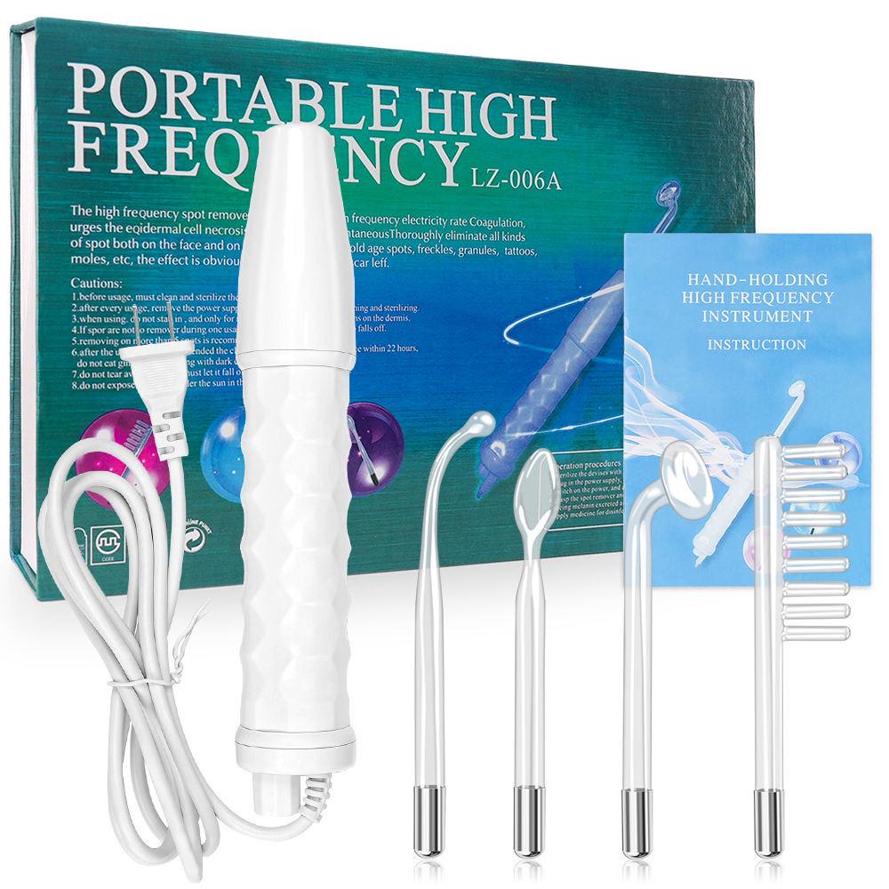 Portable High-Frequency Electrotherapy Wand for Acne Removal and Beauty Treatment
