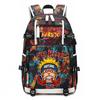 Naruto Anime Printed School Backpack Large Capacity Lightweight Daypack for Boys Girls Teens Students Casual Travel Rucksack