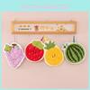 Fries Strawberries Hamburgers Grapes Cartoon Food Fruit Hand Towel Kitchen