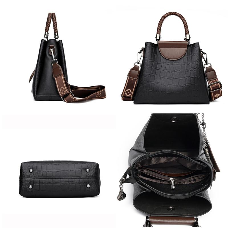 Luxusní ležérní taška móda krokodýl vzor PU kůže Dámské kabelky Značka Návrhář Velkokapacitní taška přes rameno
