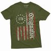 Men's USA Patriotic Flag Shirt 1776 Originalist T-shirt Independence Day Shirt