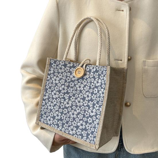 Women Handbag Floral Print Large Capacity Versatile Shoulder Bag Casual Everyday Bag Minimalist Tote Bag
