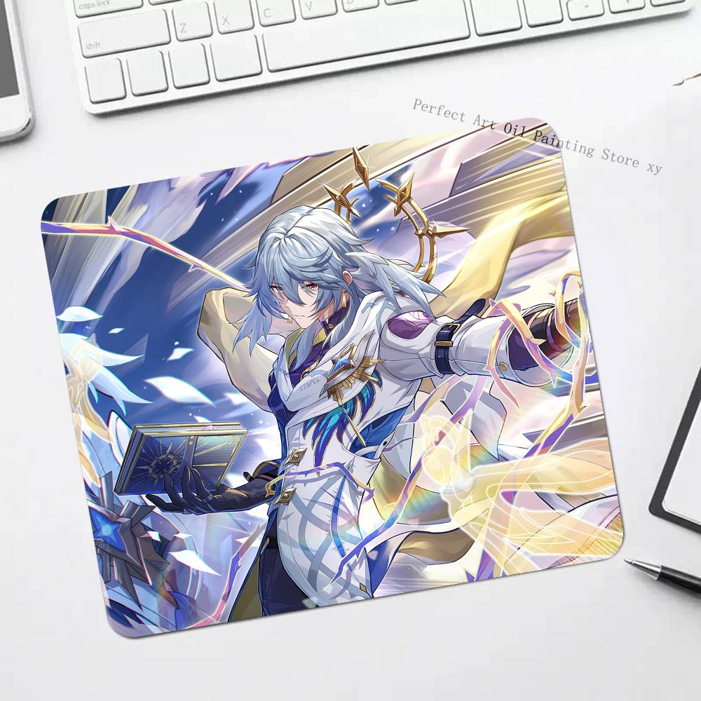 Tappetino Mouse Gioco Caldo Honkai Star Rail Domenica Bordo Piccolo Tappetino Mouse Per Giocatori Tappetino Scrivania Computer Rettangolare Gomma Antiscivolo