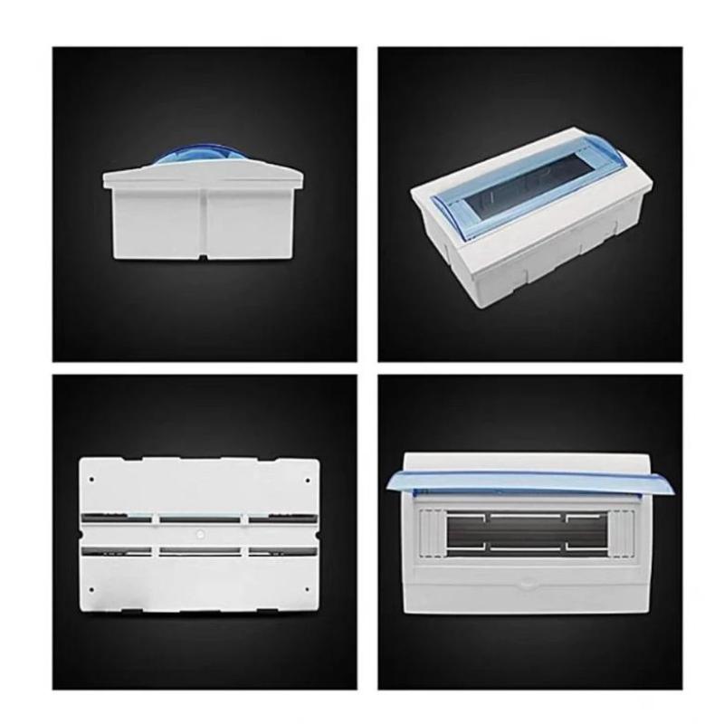 2-16 Ways Electric Box Cover Outdoor Waterproof Loop Distribution Box For Circuit Breaker Panel Case