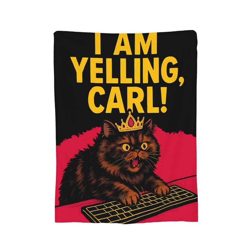 Dungeon Crawler Carl Plush Blanket I Am Yelling Carl! Awesome Throw Blanket for Home 200x150cm Rug Piece,