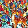 Lebendiges Schatten Puzzle Spielzeug Acryl Puzzle Sonnenfänger Fensteraufhängung Kit, Buntglas Stil DIY Interaktive Heimdekoration Puzzles Gartendekoration,