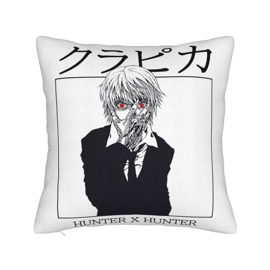 Kurapika HXH Anime Kissenbezug Bedruckter Stoff Kissenhülle Dekorationen Wurfkissenbezug Zuhause Quadratisch 40x40cm