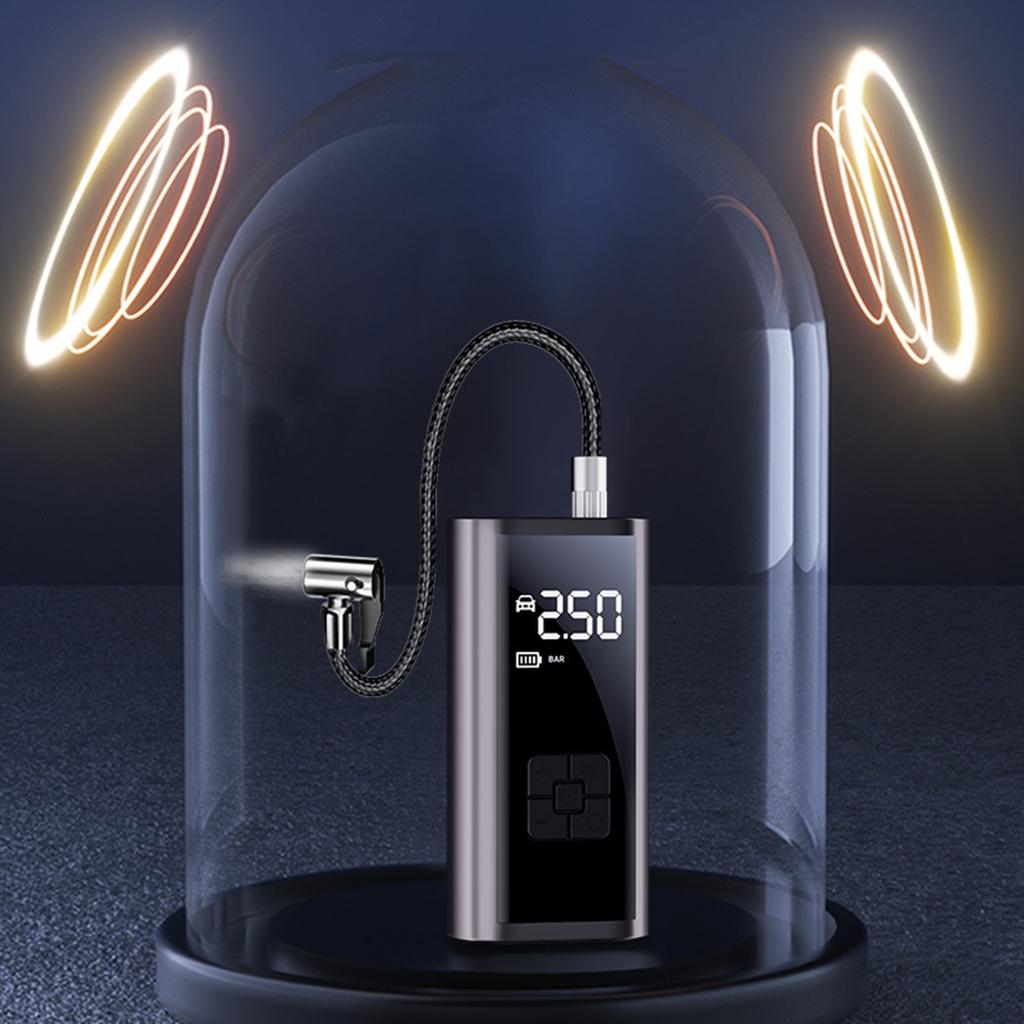 Battery Power Tyre Inflator Air Compressor Handheld Electric Digital Tire Inflator with LED Light Tire Pump