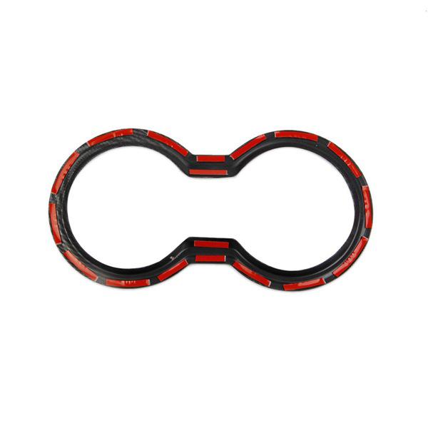 Carbon Fiber Pattern ABS Gear Shift & Cup Holder Trim for Ford Ye None