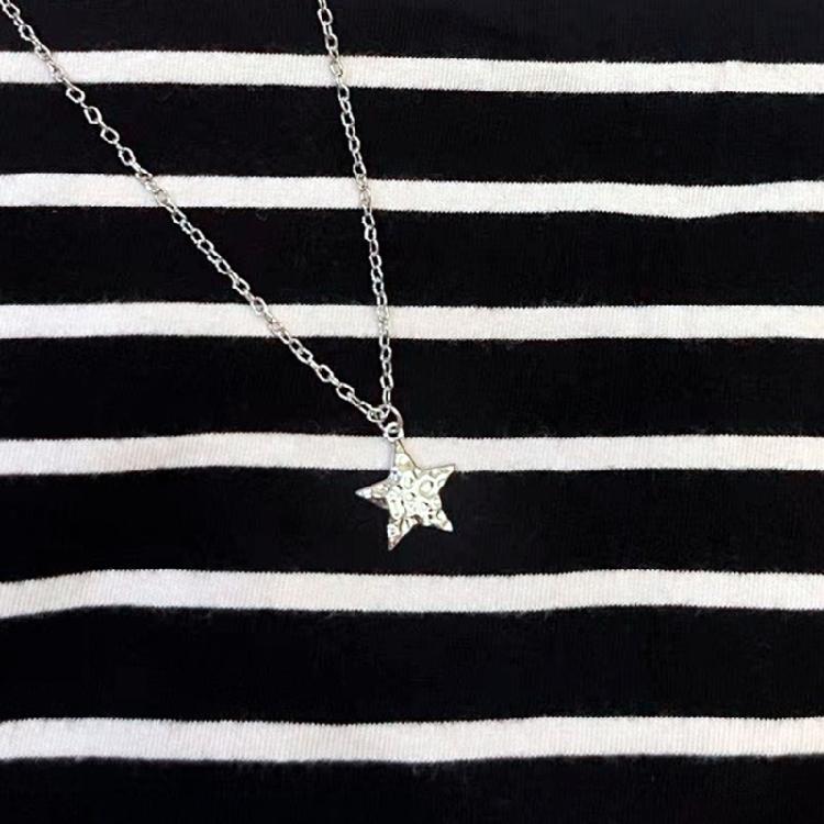 Chain Necklaces Alloy Material Star Pendant Neck Jewelry Birthday Gift for Girls
