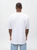 Jigga Wear Laurel S Oversized Men's White Short Sleeve T-Shirt