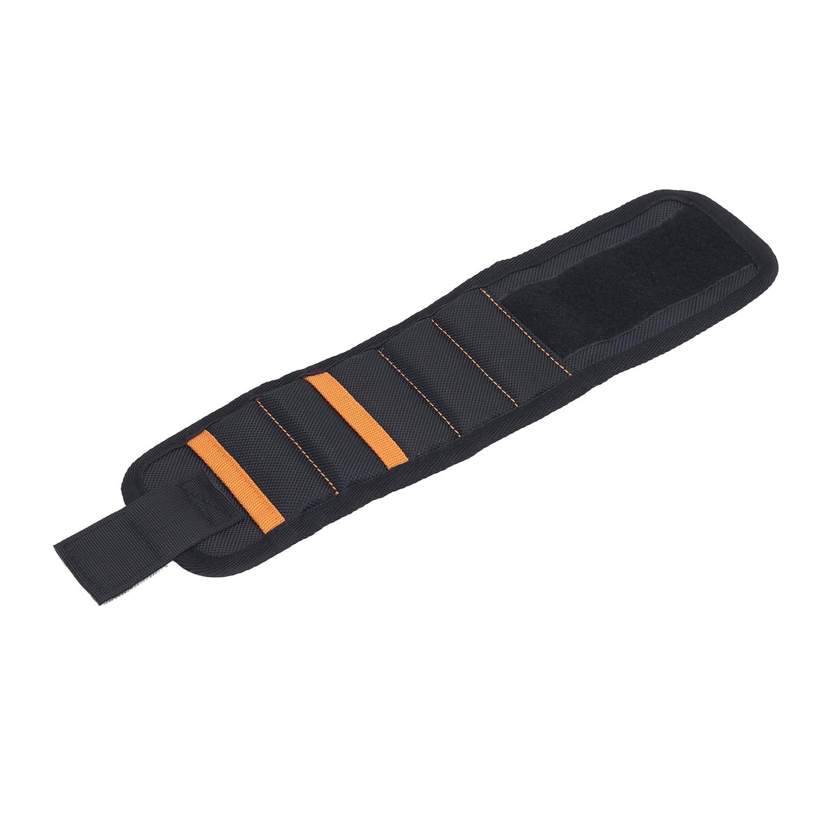 

Магнитный браслет на запястье Ткань Оксфорд 5 отделений Двойные карманы Легкий браслет для инструментов для деревообработки