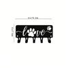 Wall Hooks for Home Decor Lovely Dog Shaped Metal Hook Set Kitchen Bedroom Entryway Storage