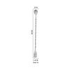 304 Stainless Steel Double-Headed Spiral Bar Spoon with Long Handle