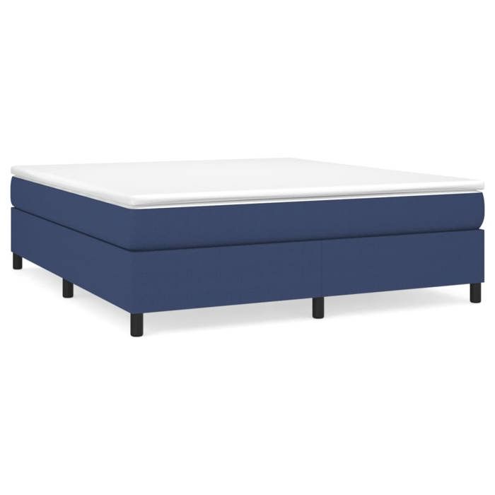 Maison Exclusive - Sommier à lattes de lit avec matelas Bleu 180x200 cm Tissu