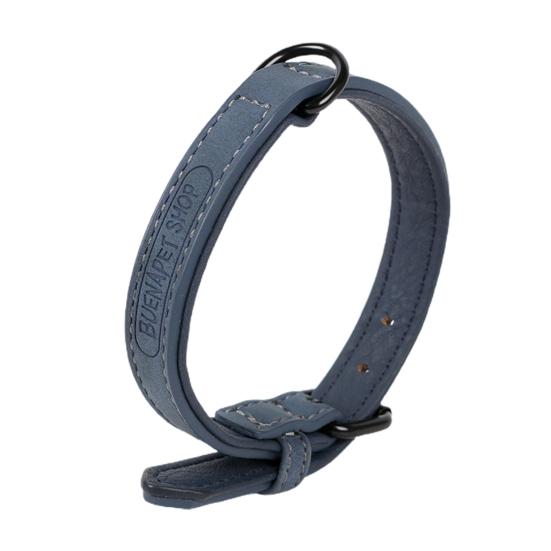 Katzenhalsband, einfarbig, verstellbar, verschleißfest, modisch, für Haustiere, Hunde, Kunstlederhalsband