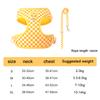 Plaid Dog Harness and Leash Set, Fashion Vest Harness for Small Dogs , Adjustable Puppy Walking Chest Strap with Lead