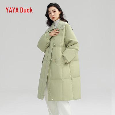 YAYA Women's Thickened 90% Duck Down Winter Jacket