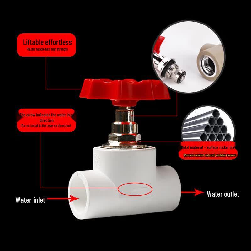 Qijufan PPR Hot Melt Cold & Hot Water Stop Valve