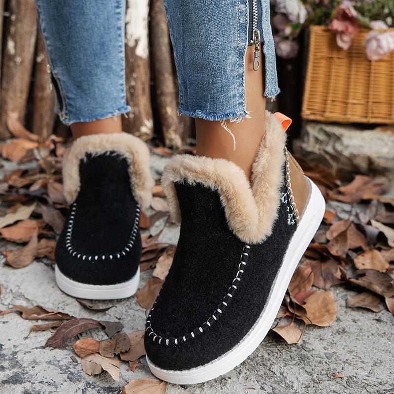 Women Boots Women's Ankle Boots For Winter Shoes Woman  Fur Botas Mujer Keep Warm Booties Female Snow Boots Winter Footwear