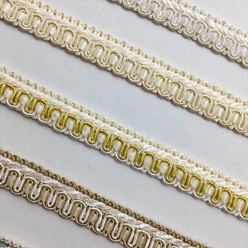 15 Meter Quastenfransen-Spitze im europäischen Stil Besatzkante Band für DIY Nähen Bekleidung Vorhang Sofa Kissen Polsterhandwerk Dekor