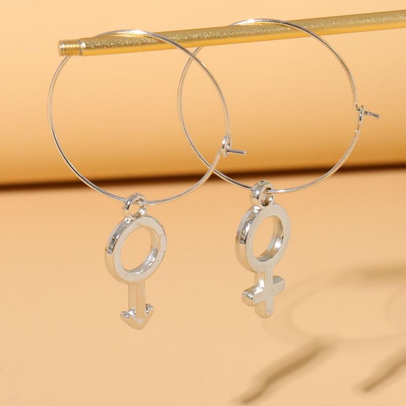 

European & American Cold Aesthetic Alloy Stud & Hoop Earrings: Women s Fashion Jewelry
