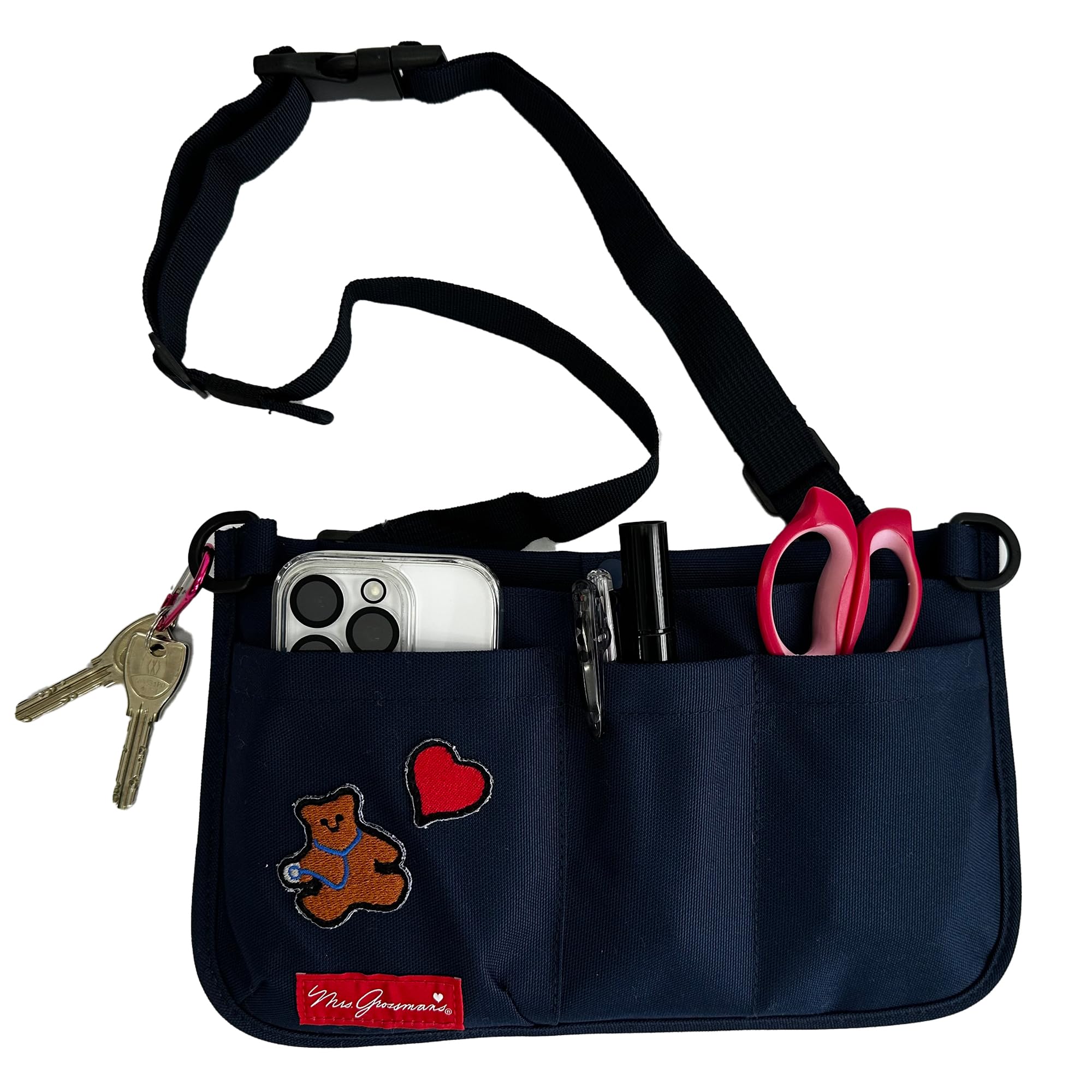 

Поясний плечовий медсестринський фартух велике відділення пляшка дезінфектора MG0002 один розмір [Місіс. [Гроссман] гаманець, сумка, легкий, компактний, 2-сторонній, гаманець, сумка,