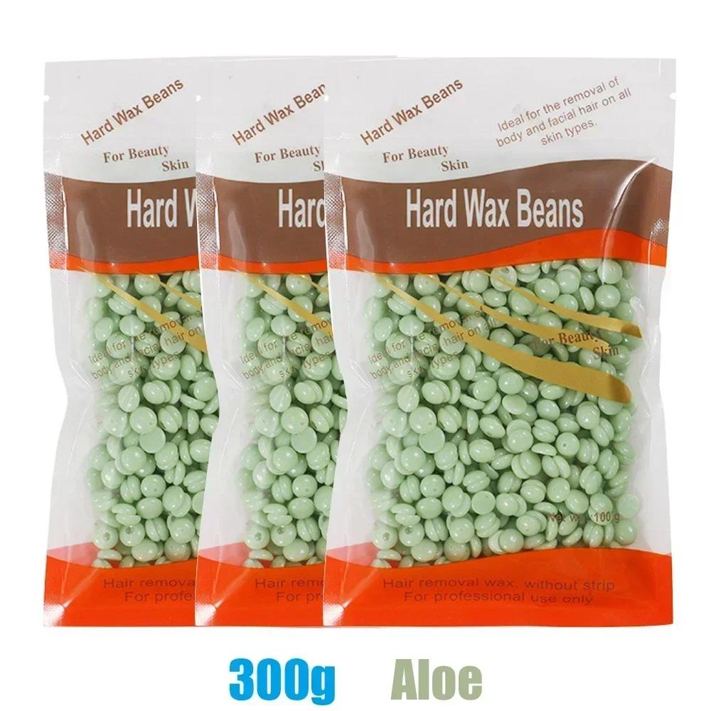 400/300/200g Waxing Wax Beans for Hair Removal Full Body Hot Film Hard Depilatory Wax Beads for Wax Heater Machine