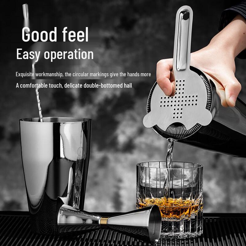 ZISIZ Stainless Steel Boston Shaker