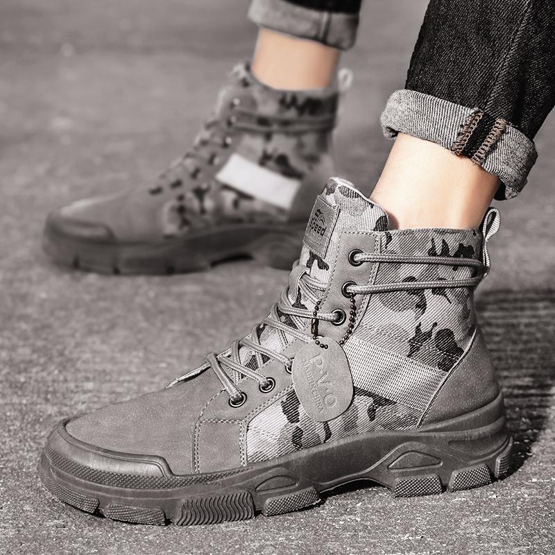 Fashion 2025 New Style Trendy Fashionable Cotton Boots Warm Wear-resistant Comfortable Simple Shoes Botines Para Hombres Zapatillas Male
