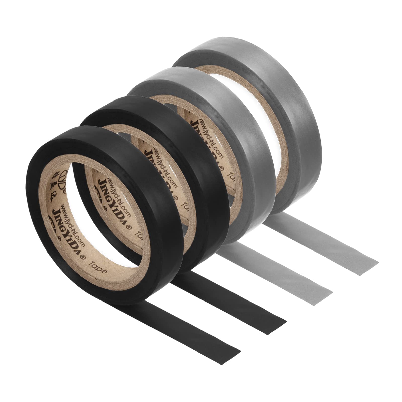 

PATIKIL 8 M Grip Finishing Tape 4 шт ПВХ Racket Finishing Tape Аксессуары для ракеток Самоклеящаяся наклейка для тенниса, бадминтона, серая/черная