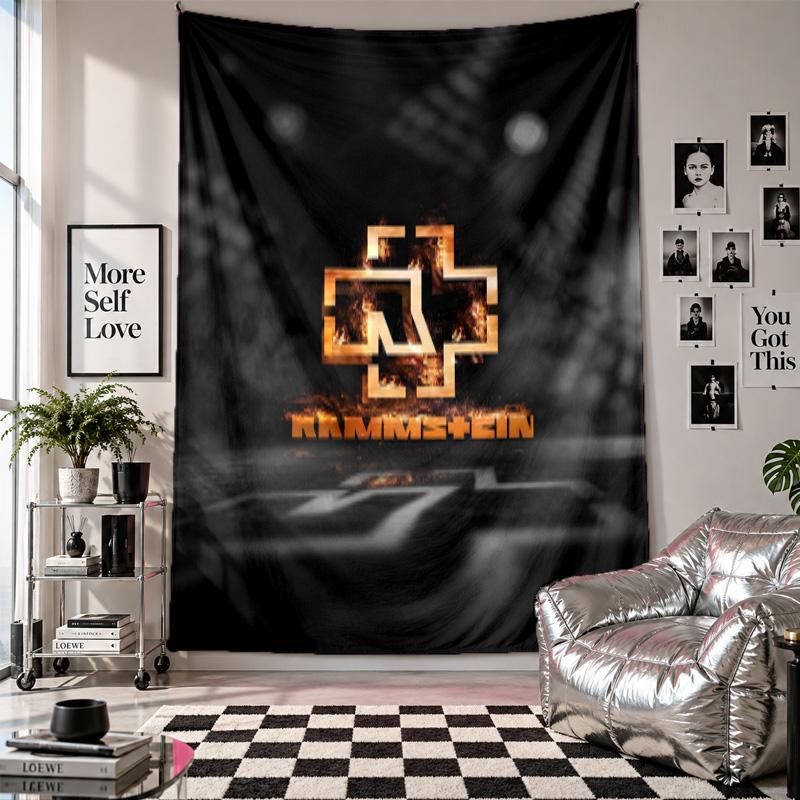 Rammstein Wall Tapestry Home Decor Wall Hanging Cloth for Bedroom Living Room Background