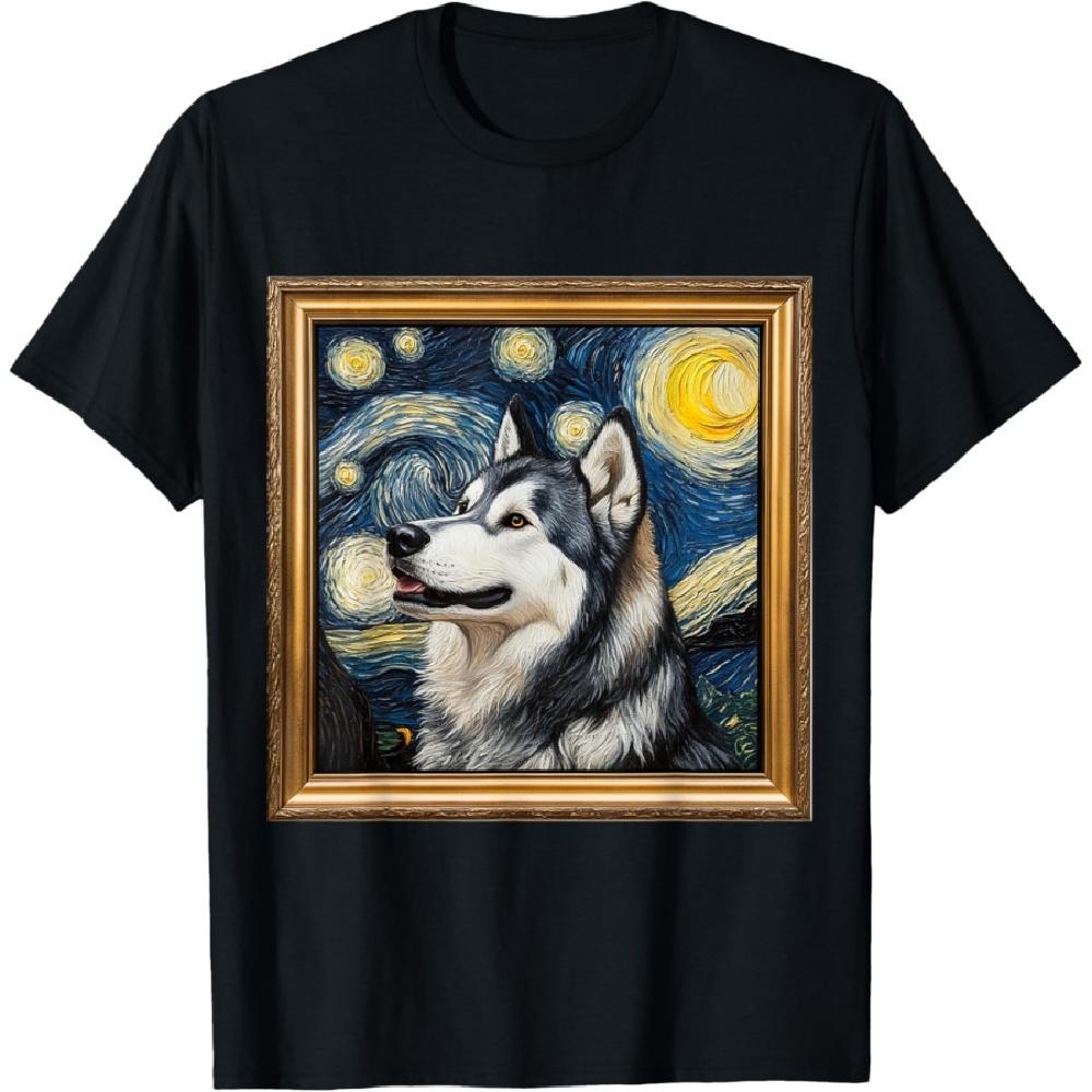 

Alaskan Malamute Starry Night - Alaskan Malamute T-Shirt S