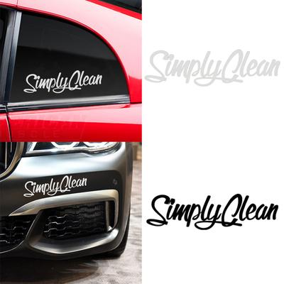 Simply Clean Cool Car Truck SUV Laptop Reflective Sticker Decal DIY Decoration