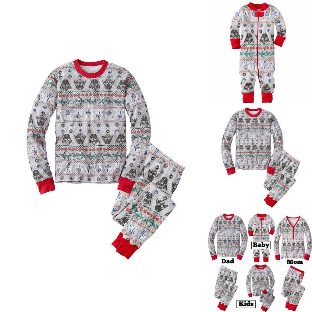 Star Wars Kinderpyjama mit bequemer Baumwollmischung zum Faulenzen und Schlafen für die Familie