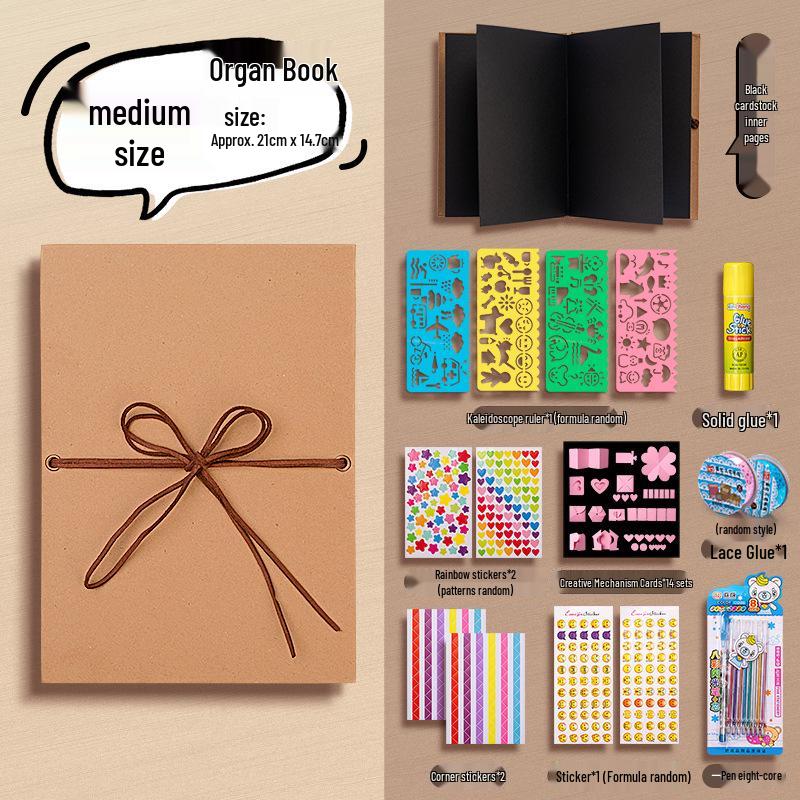 Acrylic DIY Photo Album: Handmade Memory Journal with Creative Graffiti and Loose-Leaf Design