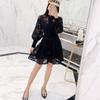 2020 New Spring Self Portrait Runway Dress Hollow Lantern Sleeves Embroidered Lace Party Dress