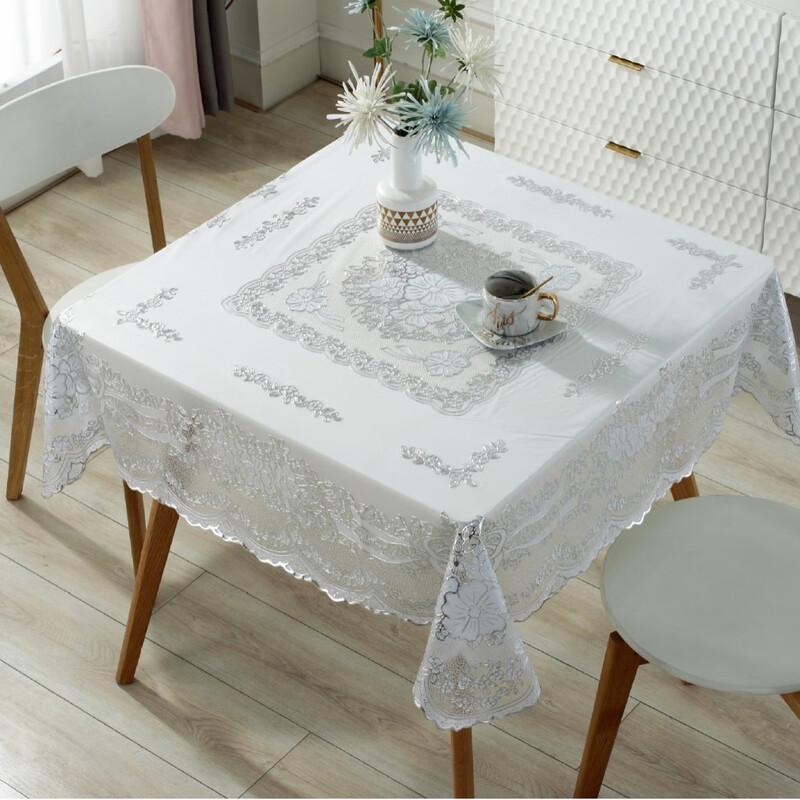 Champson Square PVC Waterproof Lace Tablecloth
