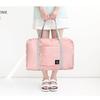 High-Capacity Foldable Travel Bag with Wheels and Logo