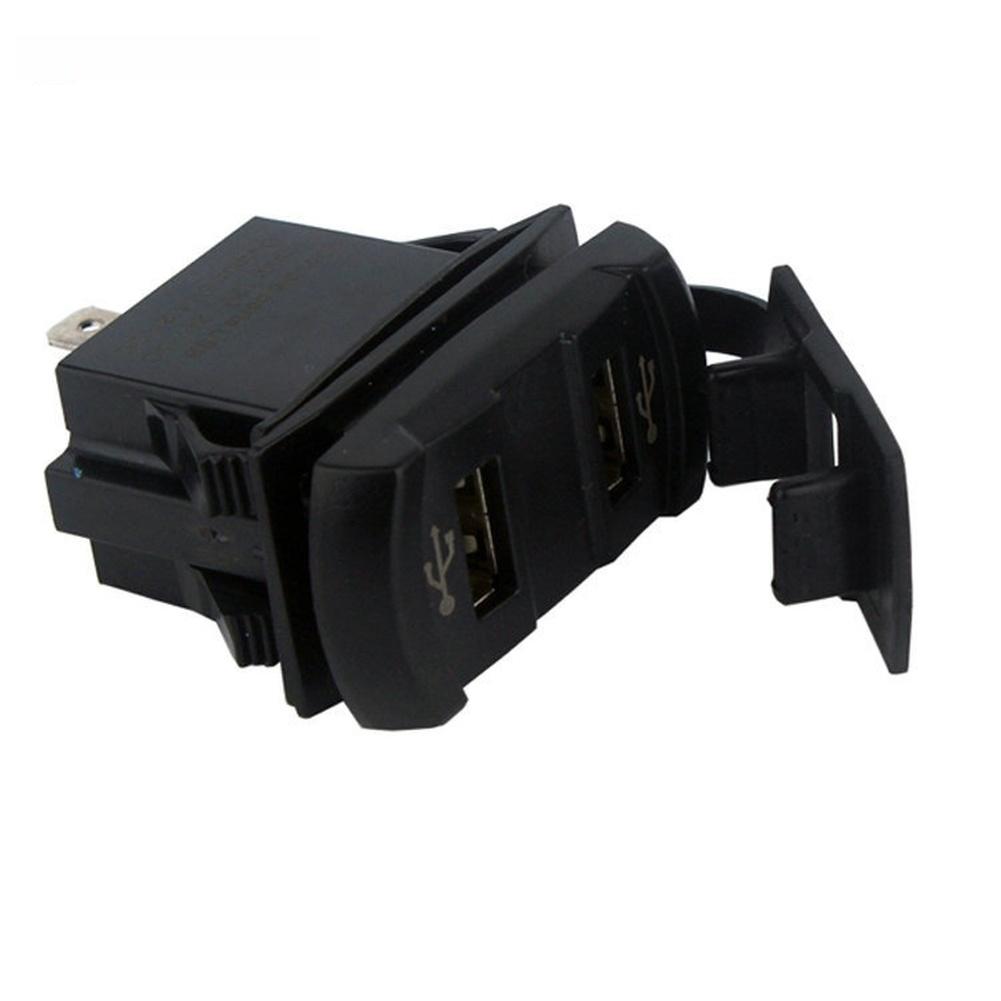 LED Digital Voltmeter Car Charger with Two USB Charging Ports Compatible with 12V and 24V DC Power Systems for RV Truck BoatGood product